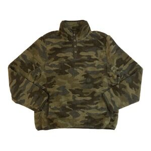 NEW Men's Camo MEMBERS MARK Alpine Sherpa Pullover Size Small